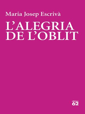 cover image of L'alegria de l'oblit
